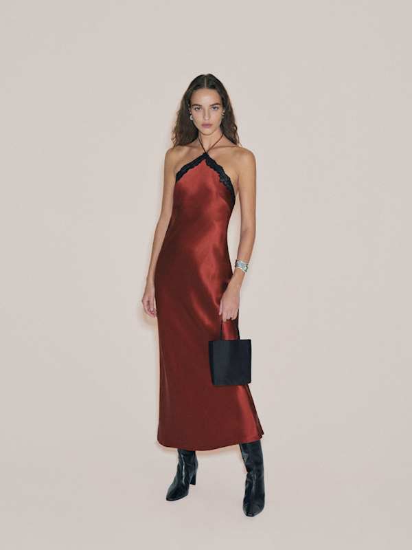 Aara Silk Dress - Romance