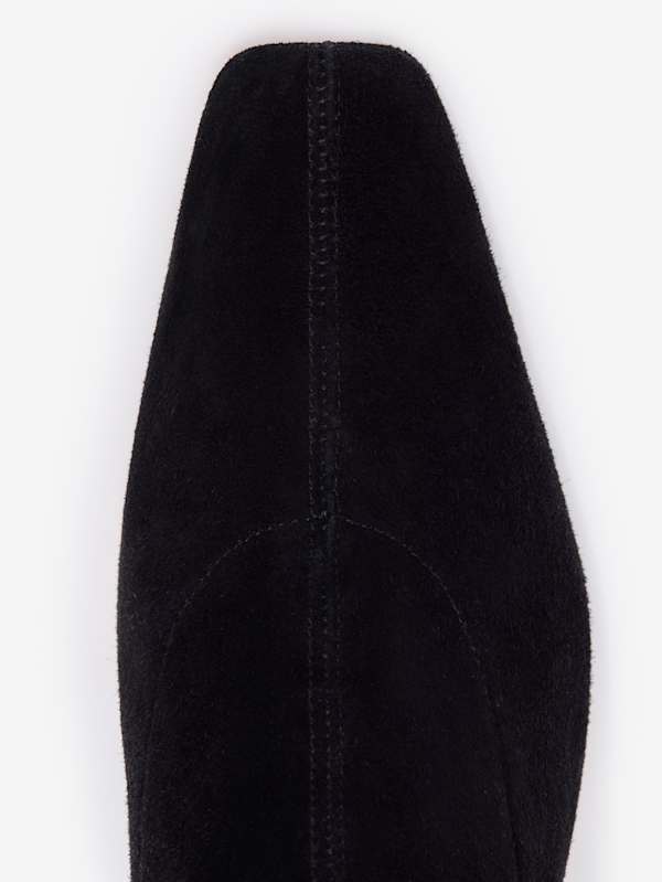 Raven Knee Boot - Black Suede