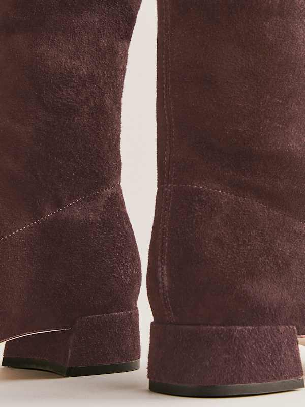 Raven Knee Boot - Espresso Stretch Suede