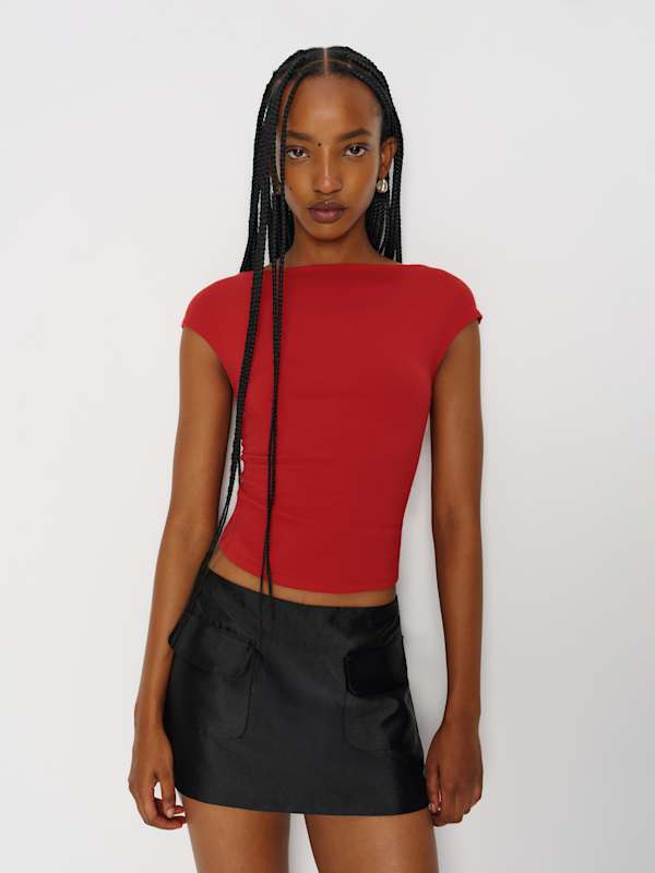 Darra Knit Top - Lipstick