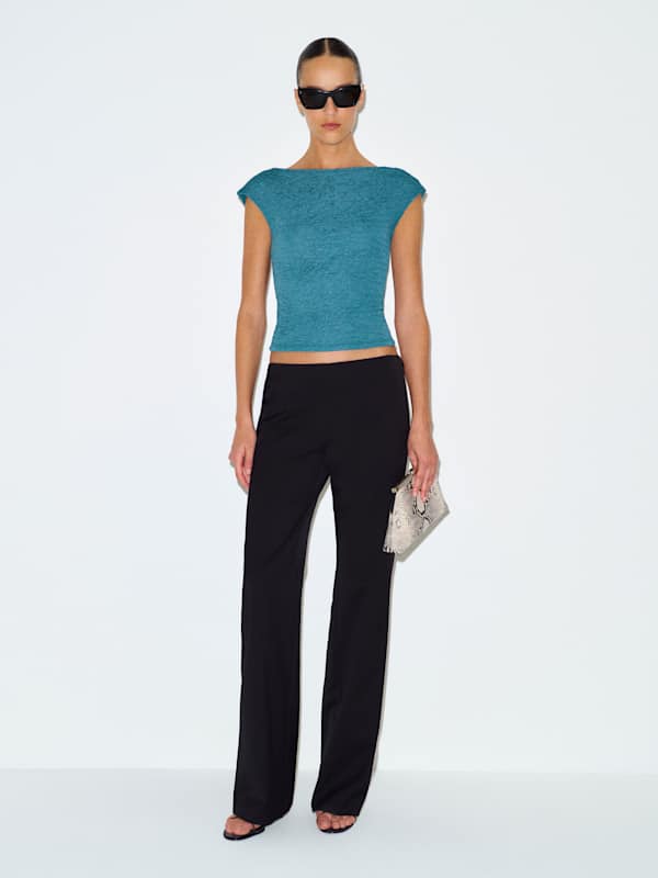 Darra Knit Top - Peacock