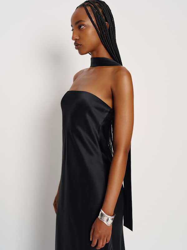 Oren Silk Dress - Black