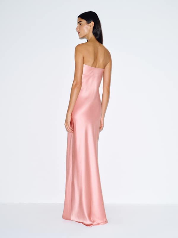 Oren Silk Dress - Carnation