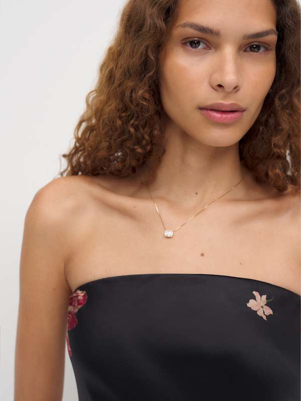 Oren Silk Dress - Dutch Tulips