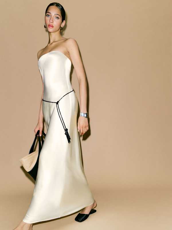 Oren Silk Dress - Ivory Bridal Silk