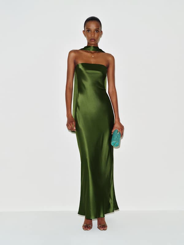 Oren Silk Dress - Topiary