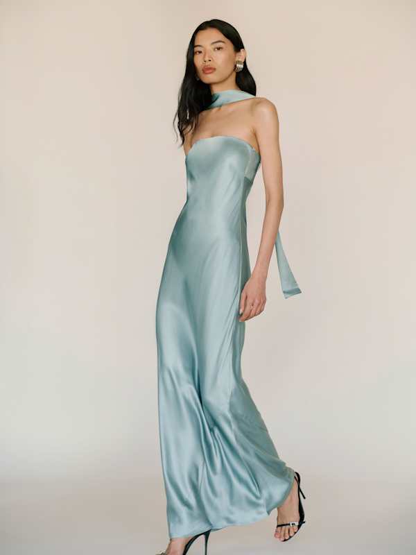 Oren Silk Dress - Zephyr