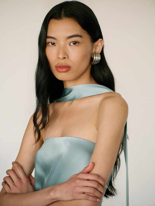 Oren Silk Dress - Zephyr
