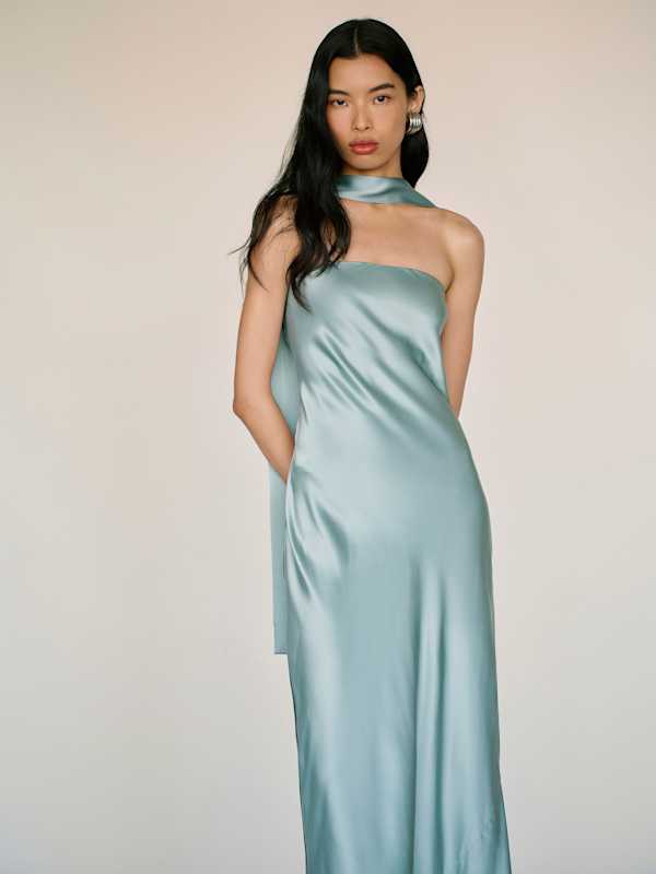 Oren Silk Dress - Zephyr