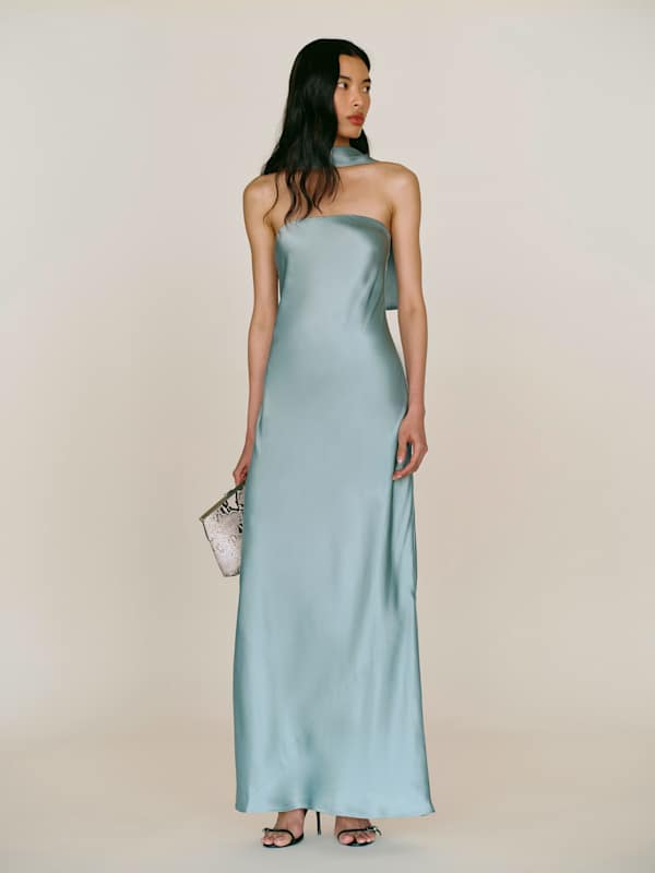 Oren Silk Dress - Zephyr