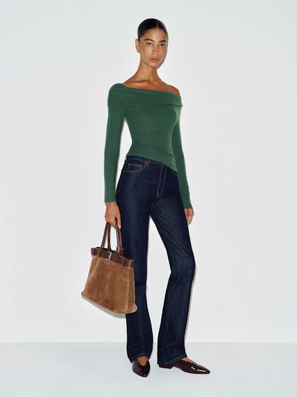 Elio Knit Top - Evergreen