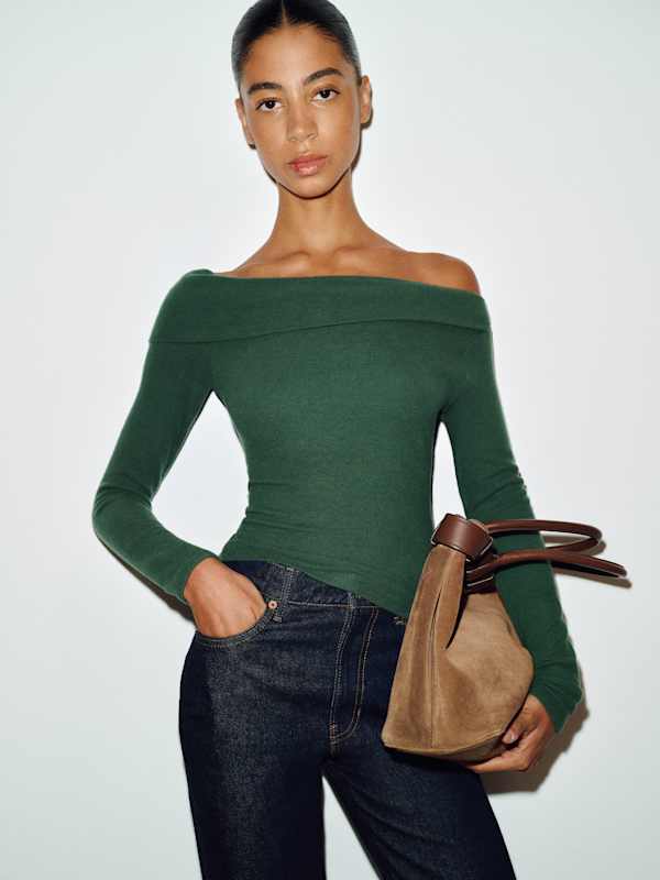 Elio Knit Top - Evergreen