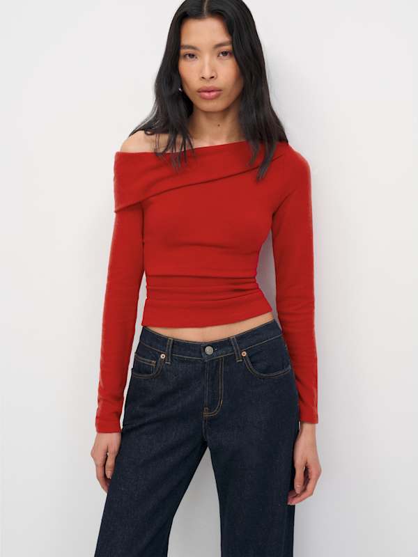 Elio Knit Top - Lipstick