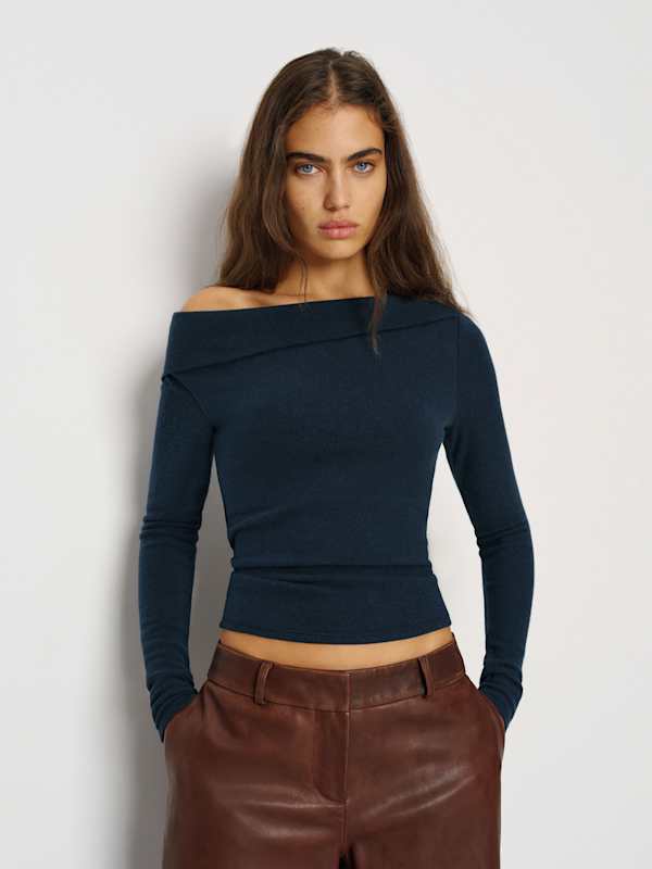 Elio Knit Top - Midnight