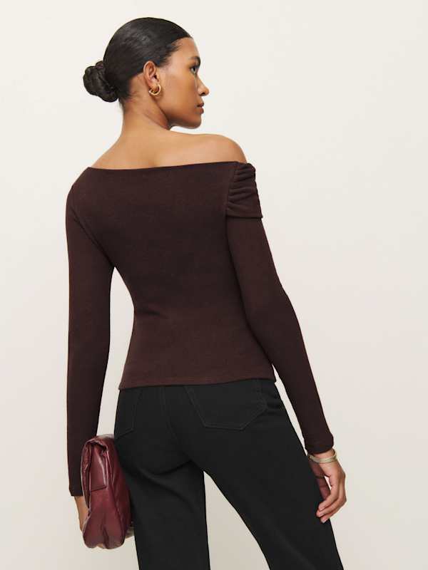 Elio Knit Top - Mole