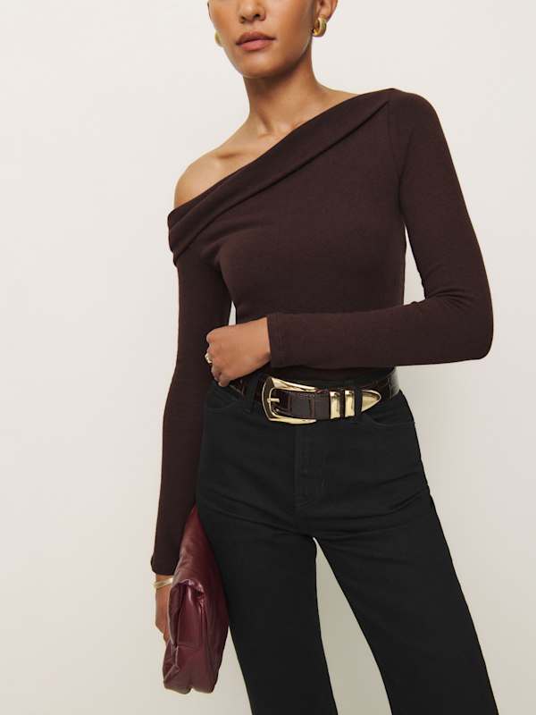 Elio Knit Top - Mole