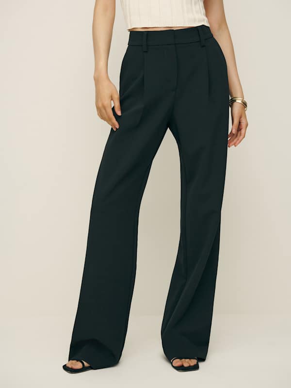 Alex Mid Rise Pant - Black