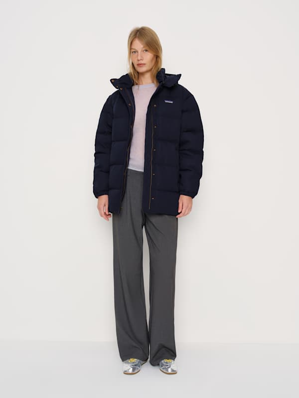 Patagonia W's Cotton Down Parka - Sunken Blue