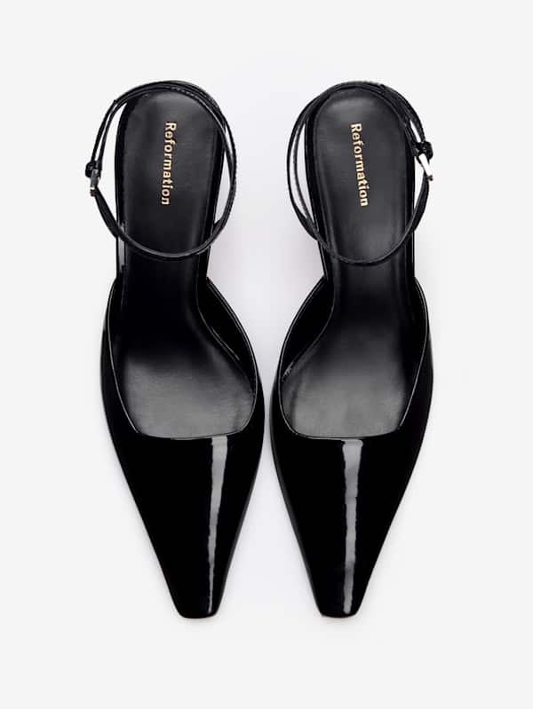 Natasha Pump - Black Patent