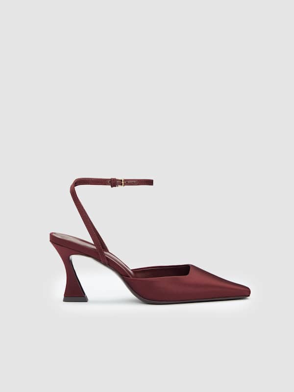 Natasha Pump - Mahogany Satin