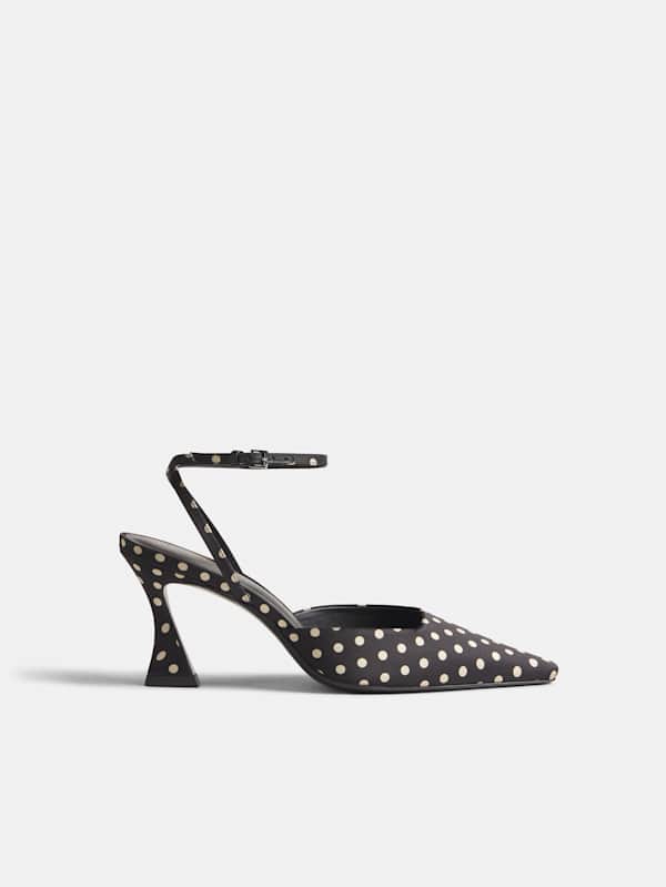 Natasha Pump - Polka Dot Satin