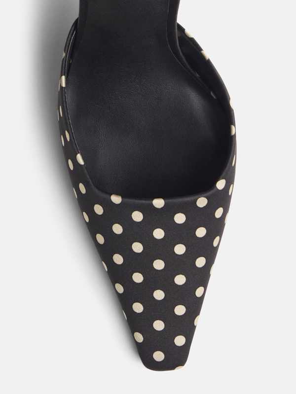 Natasha Pump - Polka Dot Satin