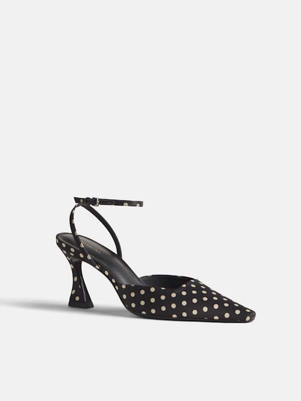 Natasha Pump - Polka Dot Satin