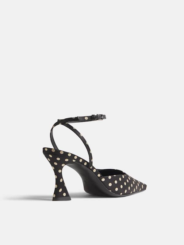 Natasha Pump - Polka Dot Satin