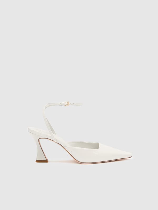 Natasha Pump - White Patent