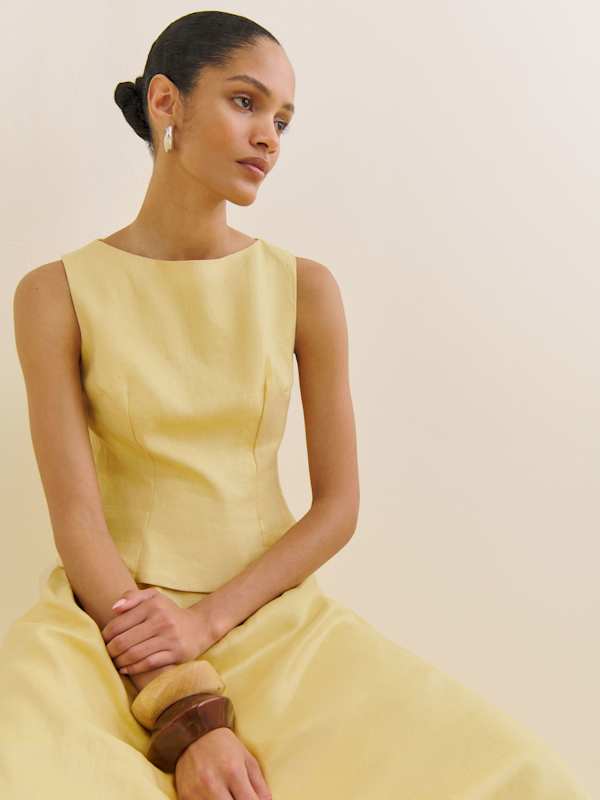 Moya Linen Two Piece - Sunshine