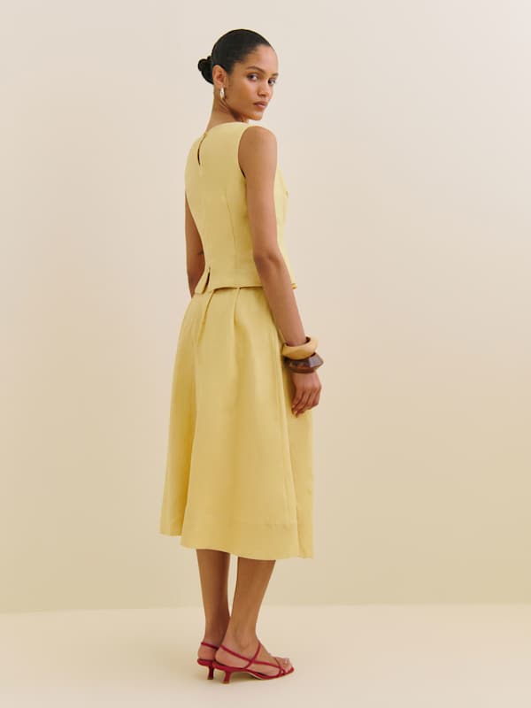 Moya Linen Two Piece - Sunshine