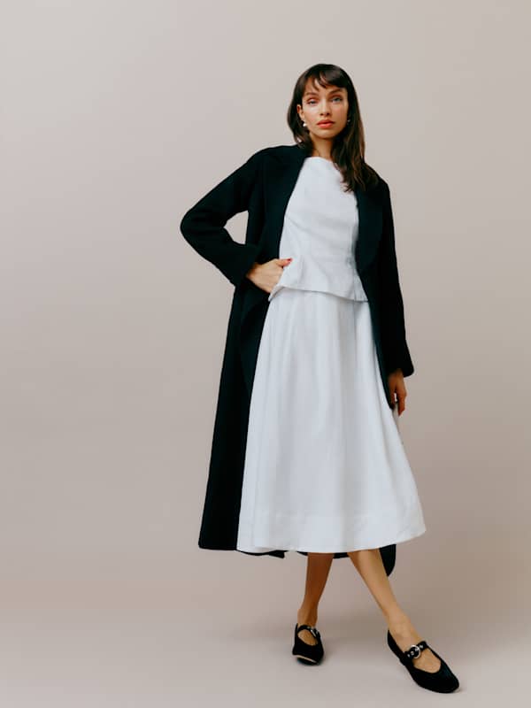 Moya Linen Two Piece - White