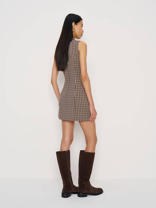 Citron Dress - Chestnut Plaid