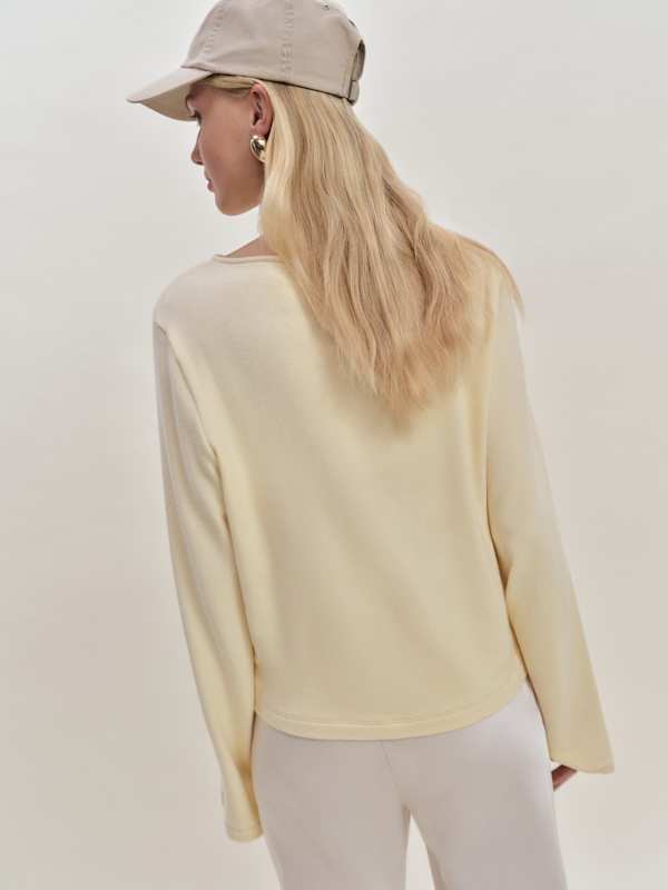 Eternity Knit Top - Custard