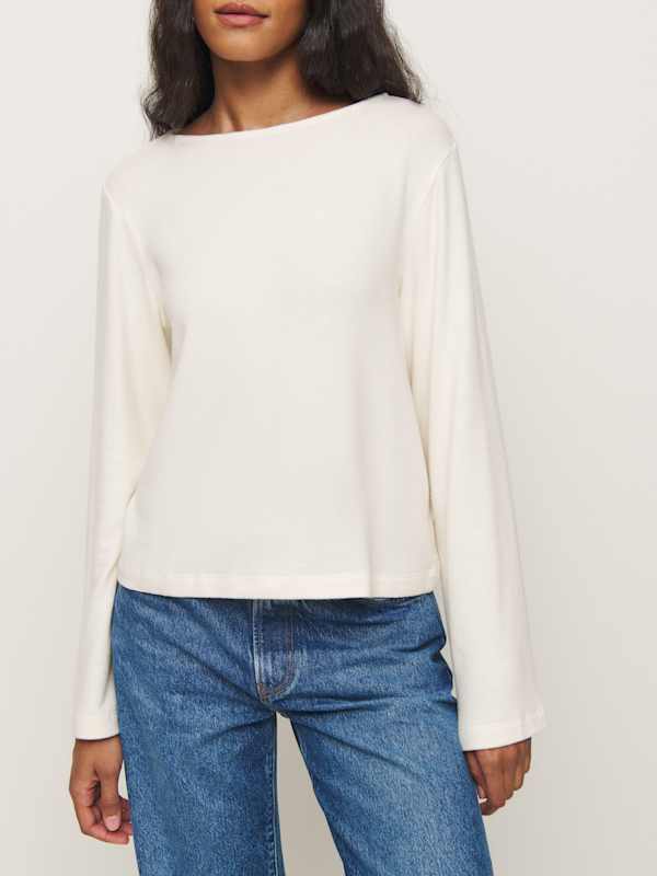 Eternity Knit Top - Fior Di Latte
