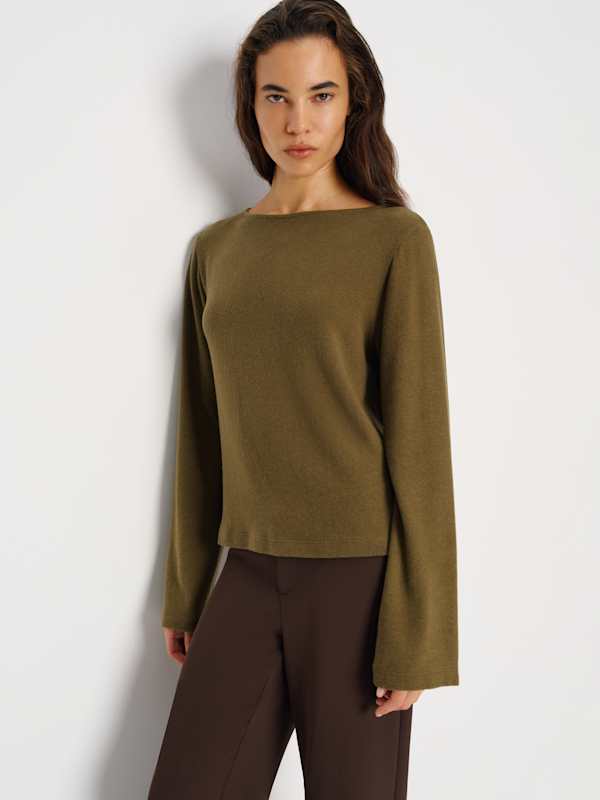 Eternity Knit Top - Moss Garden