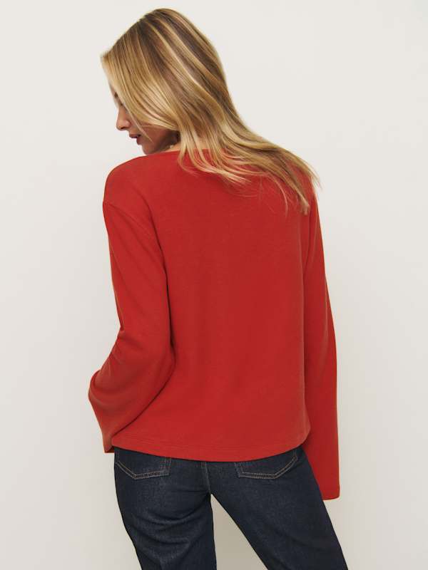 Eternity Knit Top - Sundried Tomato