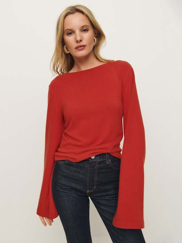 Eternity Knit Top - Sundried Tomato