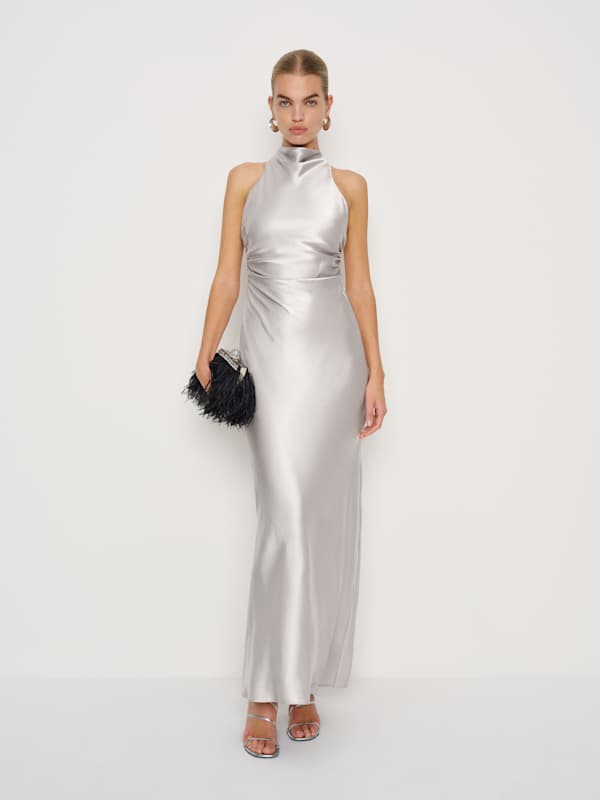 Anaiis Silk Dress - Moonlight