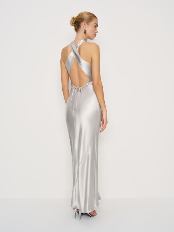 Anaiis Silk Dress - Moonlight