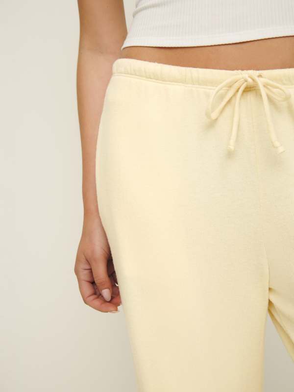 Olina Knit Pant - Custard
