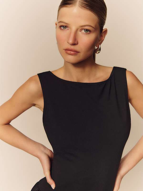 Defina Knit Dress - Pitch Black