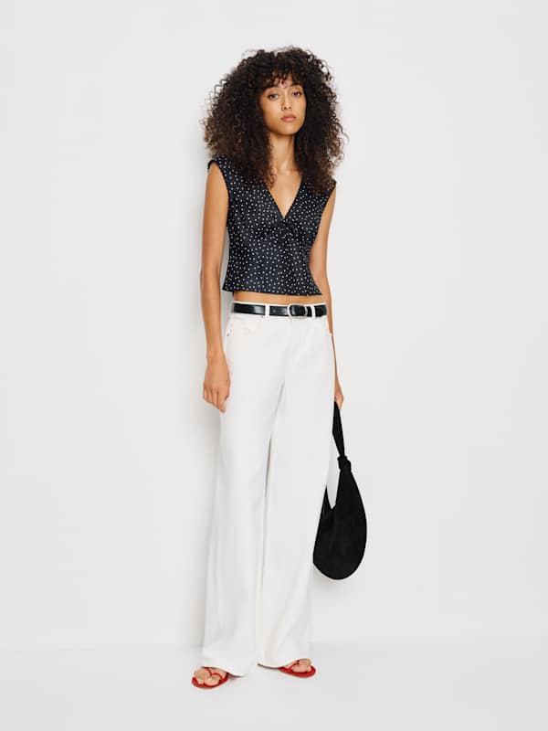 Cherry Silk Top - Selene