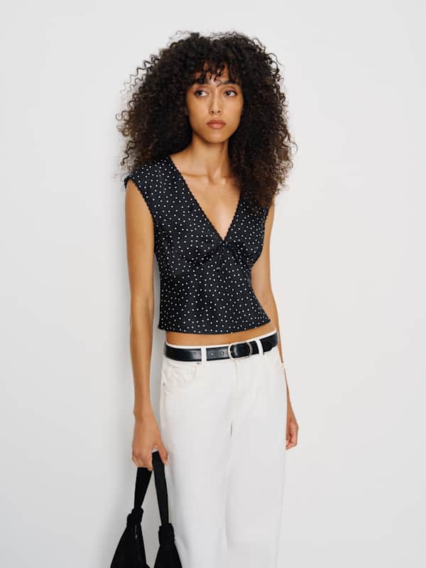 Cherry Silk Top - Selene