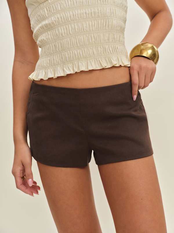 June Low Rise Short - Cafe