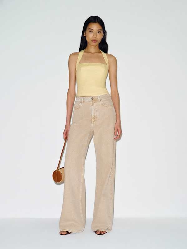 Malika Linen Top - Ray Of Light