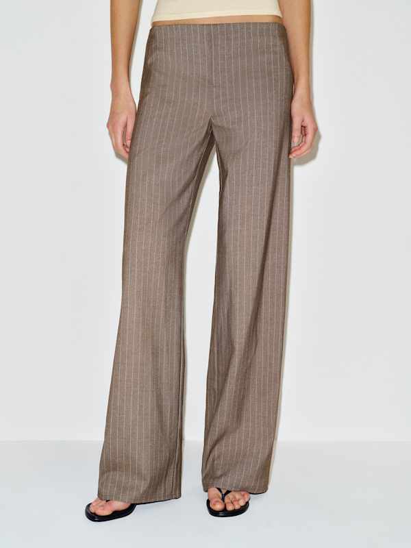 Vida Low Rise Pant - Nutmeg Stripe