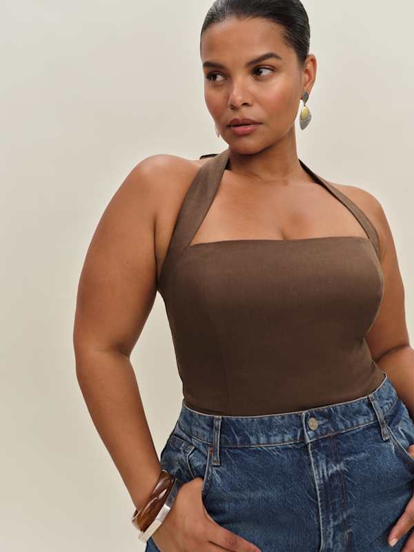 Malika Linen Top Es - Chocolate Cake