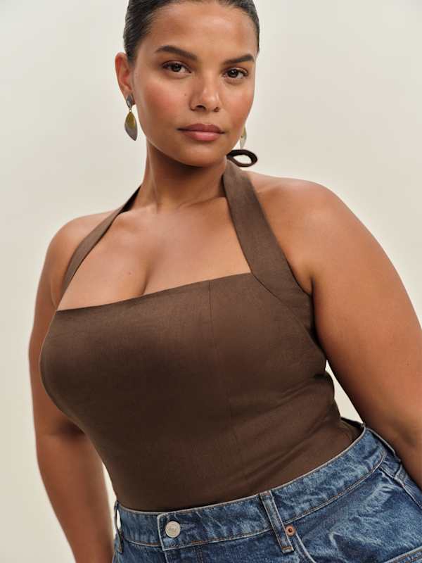 Malika Linen Top Es - Chocolate Cake