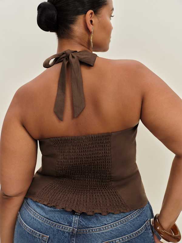 Malika Linen Top Es - Chocolate Cake